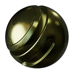 Eroded Old Gold Brass