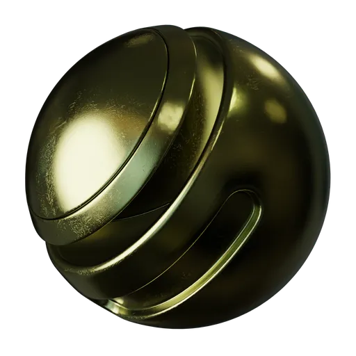 Eroded Old Gold Brass