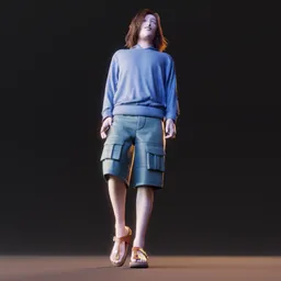 Daily male human idle long hair