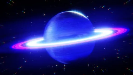 Neon Cosmic Planet