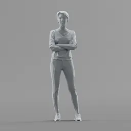 Lowpoly Female Standing