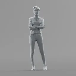Lowpoly Female Standing