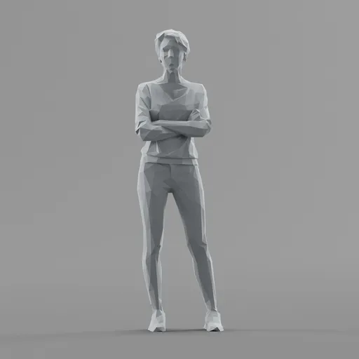 Lowpoly Female Standing