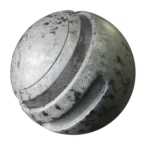 Detailed PBR texture of damaged metal with scratches and weathering for 3D Blender materials.