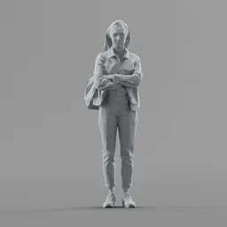 Lowpoly Female Standing