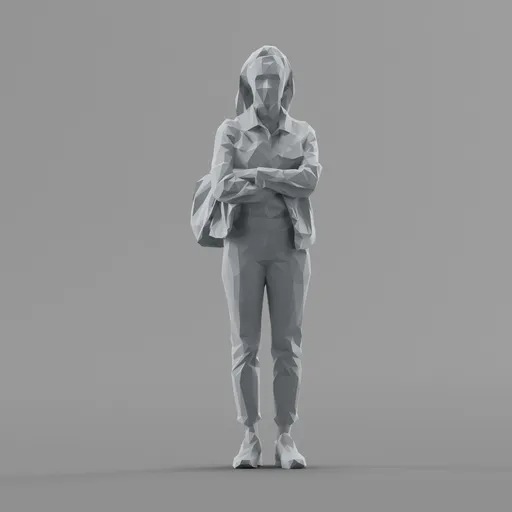 Lowpoly Female Standing