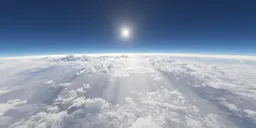 Above Atmosphere in Space