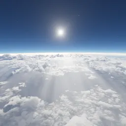 Above Atmosphere in Space