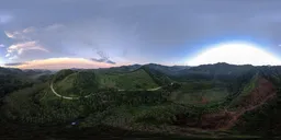 Fields, woods, sunrise