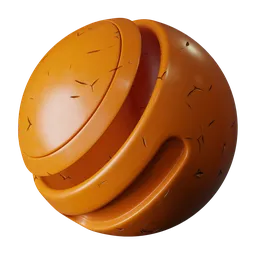 Scratched Orange Plastic