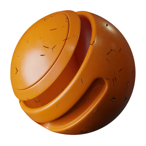 Scratched Orange Plastic