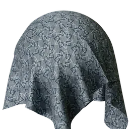 Grey and silver silk brocade
