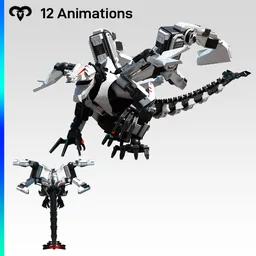 Sci-fi Dragon Animated