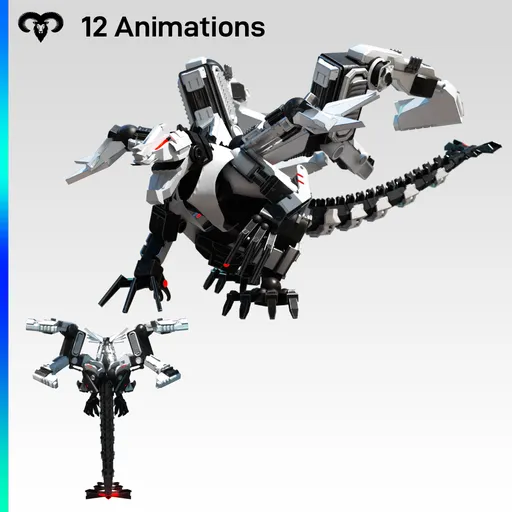 Sci-fi Dragon Animated