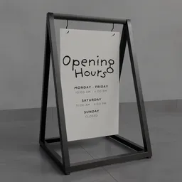 A-Frame Sidewalk Sign Stand