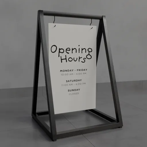 A-Frame Sidewalk Sign Stand