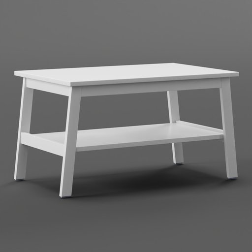 Lunnarp ikea white Tables models BlenderKit