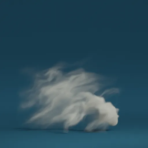 Small turbulent smoke