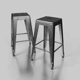 Backless Barstool 01