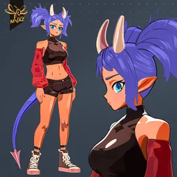 Arrogant bossy girl - Anime style