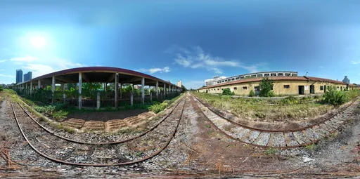 Broken train station