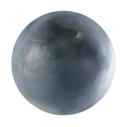 High-resolution PBR ice texture showcasing realistic frozen surface details for 3D rendering in Blender.