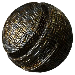 Metal Tread Plate Gold