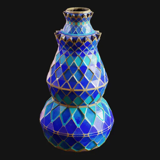 Eccentric Geometric Ceramic Vase
