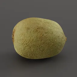 "Highly detailed 3D model of a green Kiwi fruit with 8K textures and realistic body structure, scanned and rendered in Blender 3D. Perfect for game development and visualizations. Explore the unique Polynesian style and intricate details of this Kiwi 01 model."