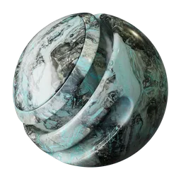Black&blue marble