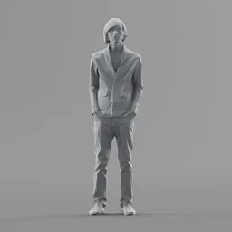Lowpoly Male Standing