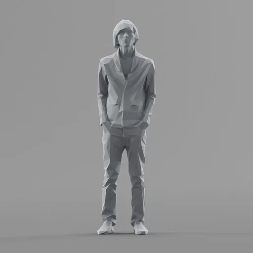 Lowpoly Male Standing