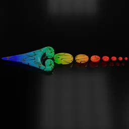 Colorful glowing arrow 12