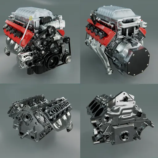 Supercharged V8 Engine