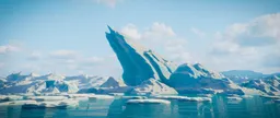 Arctic Waters Iceberg Formation