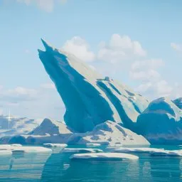 Arctic Waters Iceberg Formation