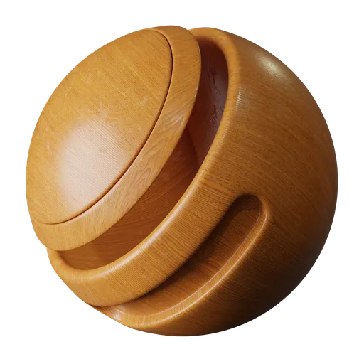 High-quality aged varnished wood texture for realistic 3D rendering in Blender, suitable for PBR workflows.