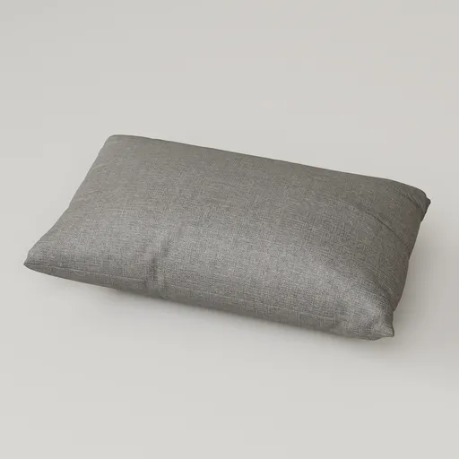 Rectangular Grey Linen Cushion