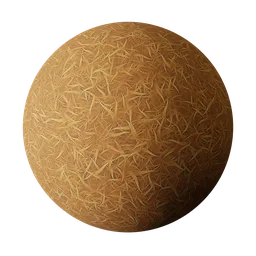 Stylized Orange Autumn Grass