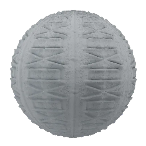 Raw Concrete with Hand-Etched Markings