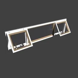 "South African Standard Window 3D model in Blender featuring steelframe and wooden frame options. Includes technical manual and official product image. Perfect for architectural designs."