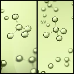 Nutrition molecules animation