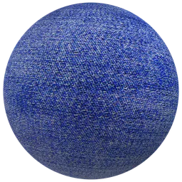 Blue Denim Fabric PBR Material