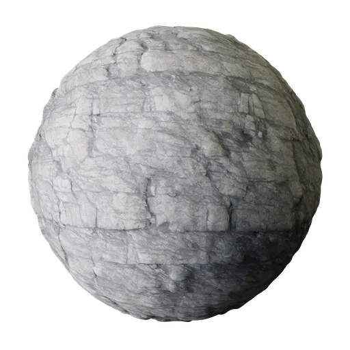 High-resolution 4K PBR rock material texture for 3D rendering in Blender and other software.