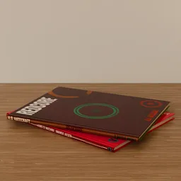 Stacked Magazine Set Brown