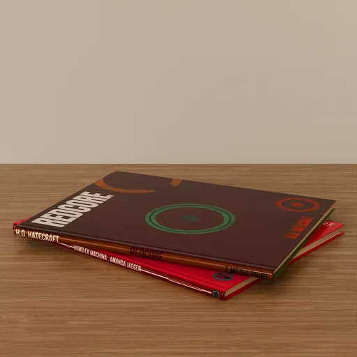 Stacked Magazine Set Brown