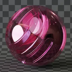Pure glass with ruby tint