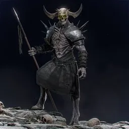 Undead Demon Warrior Rigged