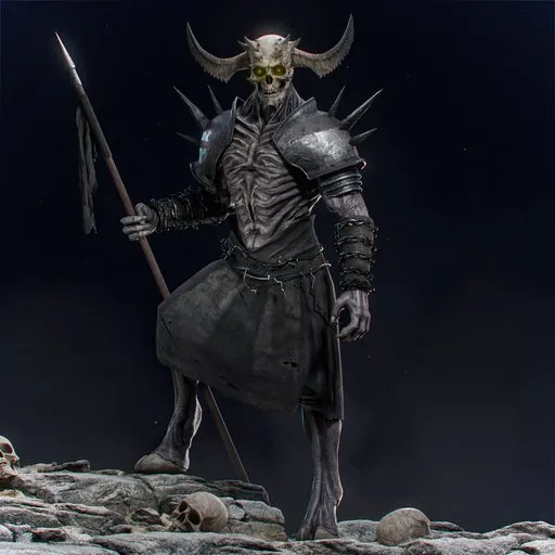 Undead Demon Warrior Rigged