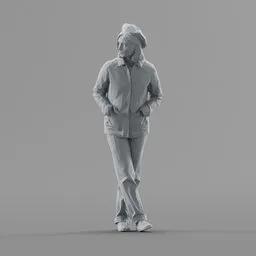 Lowpoly Female Standing